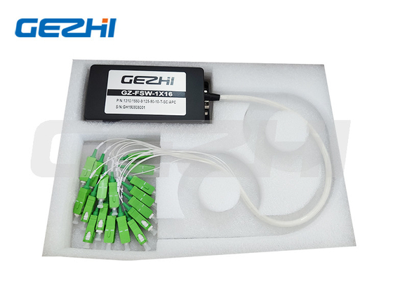 Aanpasbare golflengte optische vezelswitches 1x16 Multi Channel Single Mode Multimode