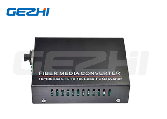 LC Connector Single Mode Fiber Converter Netaxcess 10 / 100Base TX naar 100Base FX Met SFP-poort / Rj45