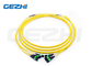 48F MPO (vrouwelijk) - MPO (vrouwelijk) 3.0mm LSZH Fiber Optic Patch Cable / Trunk Cable