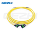 48F MPO (vrouwelijk) - MPO (vrouwelijk) 3.0mm LSZH Fiber Optic Patch Cable / Trunk Cable