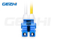 LC UPC naar LC UPC Single Mode Patch Cables Duplex OS2 9/125μM 2,0 mm