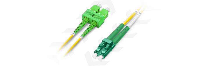1310/1550nm LC APC naar SC APC Duplex OS2 Single Mode PVC 2,0 mm Fiber Optic Patch Cable 5