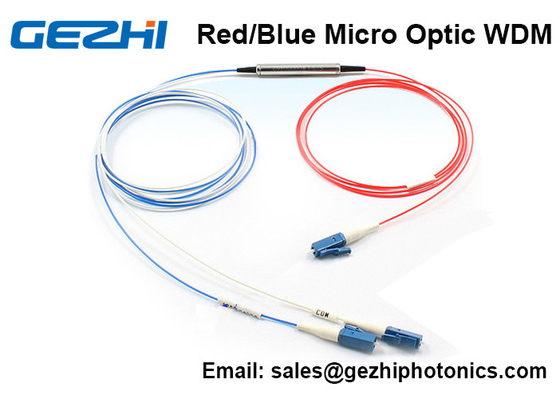 De rode/Blauwe Micro- Opticawdm 3 Filter van de Havenc Band DWDM voor DWDM-Systeem