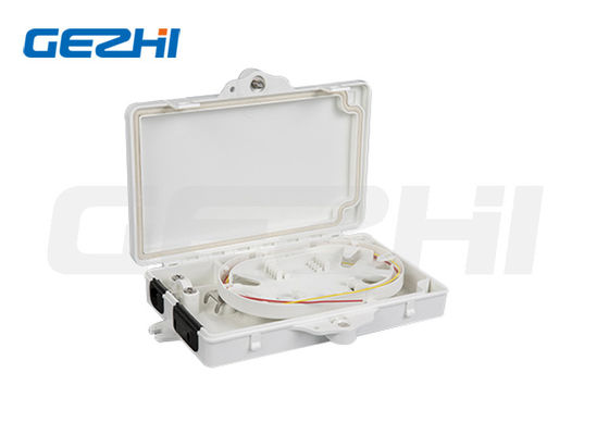 kopen 4 Fiber Splicing Flame Retardant Fiber Optic Termination Box met 2 Core ABS PC Plastic voor FTTX toepassingen online vervaardiging