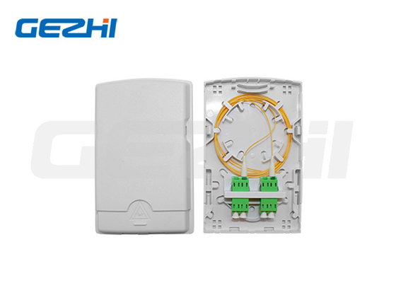 kopen Sm / mm 2 Core Wall Mount Fiber Termination Box Voor Fttx Toegang En Telecommunicatie Netwerk online manufacture