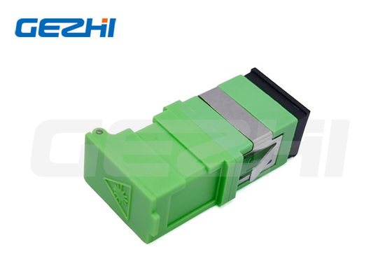 kopen SC Side Shutter Fiber Optic Adapter met groene metalen klem en geen flens voor laserbescherming online vervaardiging