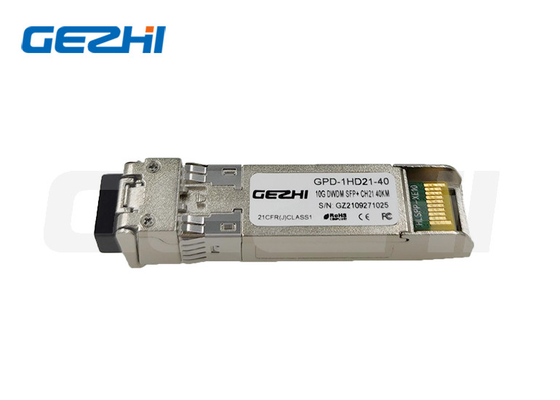 kopen 10G DWDM SFP+ Zendontvangers 40KM 16dB EML C-Band 50GHz 100GHz 200GHz ITU-net online manufacture