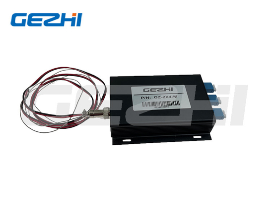 kopen Hoge betrouwbaarheid 2x4 Glasvezel Switch 1260~1650nm TTL Control Optical Switch Remote Monitoring in Optical Network online manufacture