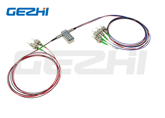 kopen Dual 1x2 opto-mechanische optische schakelaars met dubbele 1X2 LC/UPC of SC/UPC connector online manufacture