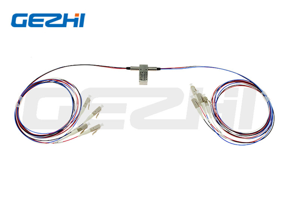 kopen Dual D2x2B Bypass optische schakelaar vergrendeling/niet-vergrendeling mechanische glasvezel optische schakelaar online manufacture