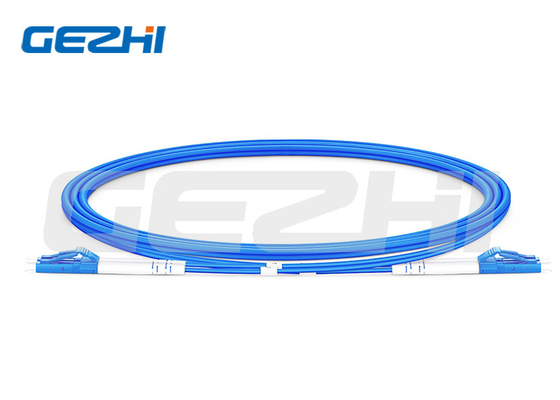 kopen LC UPC naar LC UPC Duplex OS2 Single Mode Indoor Armored PVC (OFCR) 3.0mm Fiber Optic Patch Cable online manufacture