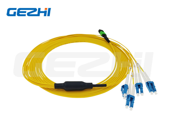 kopen Optische uitlaatkabel LC SC Simplex 8 Core Os2 Single Mode 9/125 10m MPO Fiber Patch Cord Type B online manufacture