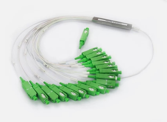 kopen 1x2 PLC SC/APC Glasvezel Splitter FTTH SM 0.9mm G657A1 1m Glasvezel PLC Splitter online manufacture