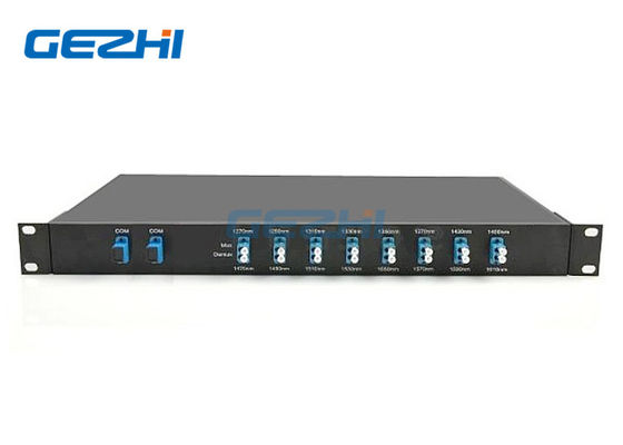 kopen 1x8 Kanaals Coarse WDM Dual Fiber CWDM Oplossing met 1470~1610nm Golflengte in 19
