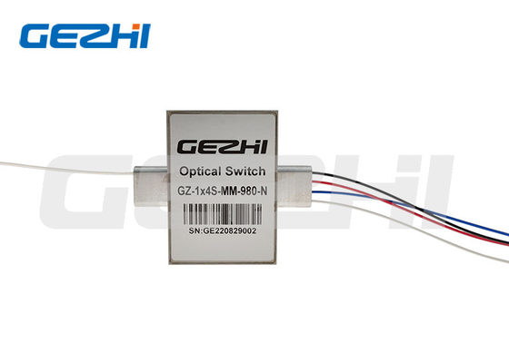1x4T optische Schakelaarss105/125um Vezel voor Kanaalomschakeling van Laser/Medische apparatuur