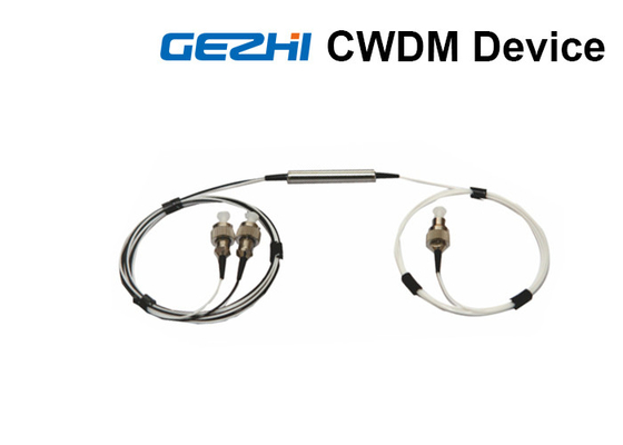 van de Filterdeivce van 1x2 CWDM Optische de Componenten Kleine Grootte voor Telecommunicatie