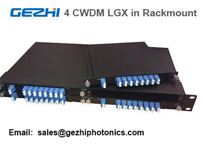 Passieve de Module4pcs LGX Doos 19“ 1U Rackmount van CWDM Mux Demux 8CH
