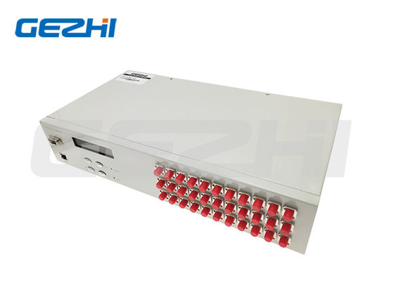 RJ45 Ethernet Remote Management 1x32 Ports Glasvezel-optische schakelaar met laag invoegverlies voor optische netwerken