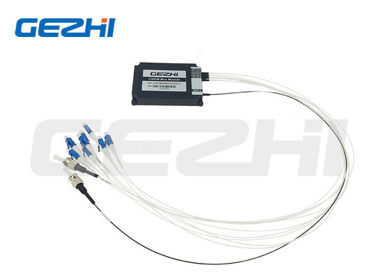 1x8 CWDM Mux Demux Module 1470~1610nm Single Core Fiber met LC/UPC ST/UPC Connectoren voor Datacenter