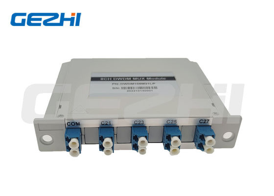 8 Kanaals Lage Invoegverlies Hoge Stabiliteit DWDM Mux Demux Dense WDM Module voor Datacenter