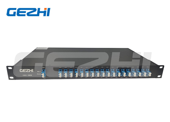 De duplexvezel van 18 de opticamultiplextelegrafen van de Kanaalcwdm vezel in 19“ chassis van 1U Rackmount
