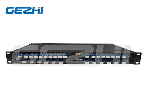 de duplexvezel van 100GHz 8Channel DWDM Mux Demux met Monitor en de Grijze wideband haven van 1310nm in 4slot 1U Rackmount