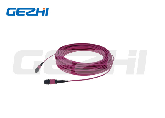 12Core het Flardkoord van de Data Centerom4 Rood Rose Round Mtp Mpo Optical Kabel