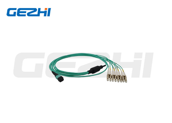 Low PDL Multimode Patch Cable MPO OM3 12 Fiber MPO Trunk Cable