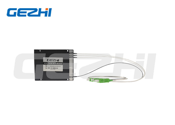 De Moduleabs van 3CH CWDM Mux Doos met aangepaste golflengte en schakelaar