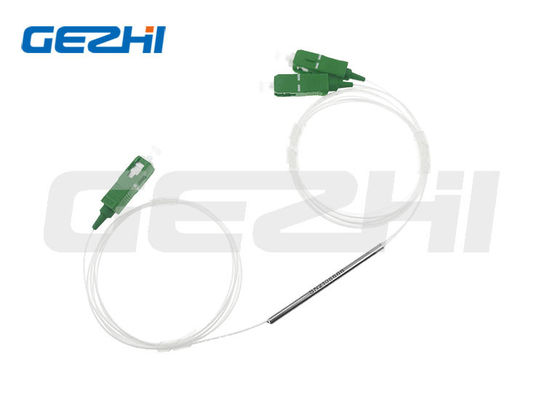 FTTH 1X2 FBT Koppelaar met Laag Invoegverlies Hoge Stabiliteit en SC/APC Connector voor Optische Netwerken