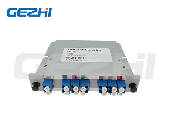 Hoge Isolatie 12 Kanaals CWDM Module met 1270~1610nm Golflengte voor Optische Transportnetwerken