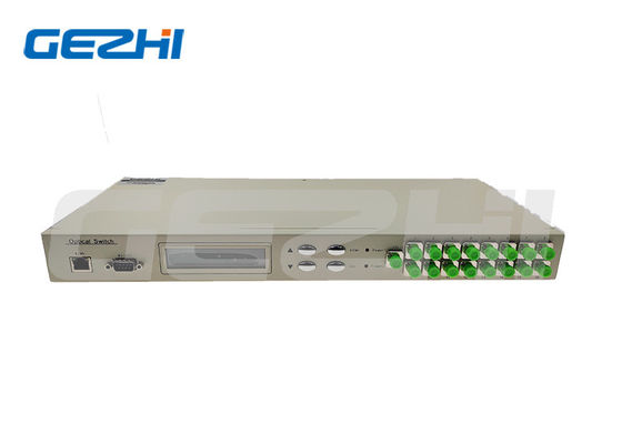 1x16 Rackmount Optische Schakelaar met RS232 en Ethernet Interface voor 850~1650nm Golflengte Veilige Communicatie