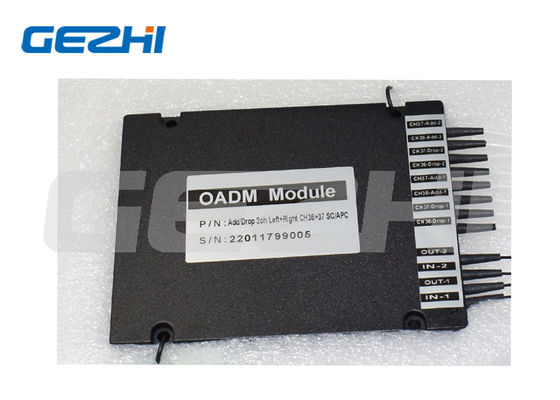 Dual Fiber DWDM OADM optische add/drop multiplexer met SC/APC-interface en laag invoegverlies