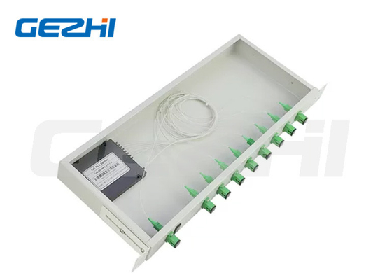 PLC van de Splitsers1x32 Vezel van 1x2 1x64 1x8 de Splitser 1U 19 Duimrek zet Type op