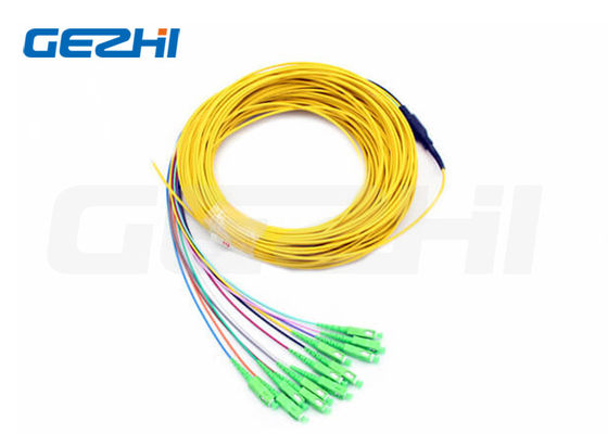 3 - 144F Voorbeëindigde Fanout Micro Fiber Optic Pigtails 850/1300nm Duplex Port