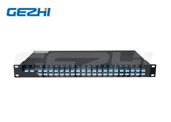 1U Rack Mount 40CH AAWG DWDM Mux Demux Module met 100GHz Kanaalafstand en LC/UPC Connector