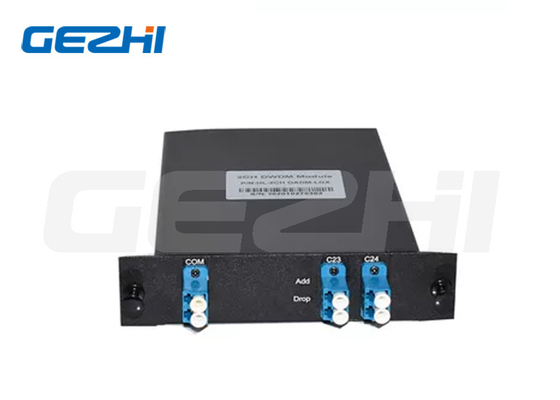100 GHz FTTX 1310nm 2CH Optische Mux Demux OADM DWDM Add Drop Module