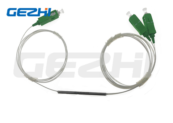 1x2 gesmolten biconische conische glasvezelsplitter FBT splitter 1x2 FBT glasvezel koppel splitter SC / APC