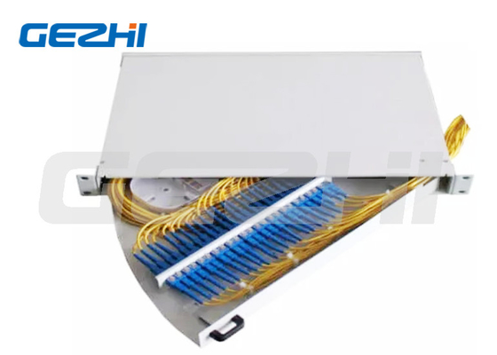 19 inch 1U Side Pull Out Rack Mount Fiber Optic Patch Panel voor Data Center Network Draadloze Lan