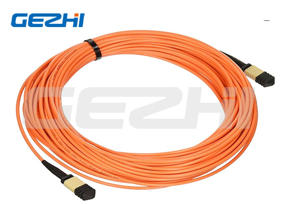 LSZH Fiber Optic Patch Cord 24F MPO Vrouwelijke naar MPO Vrouwelijke 3,0 mm Trunk Cable