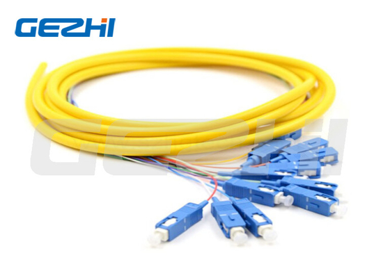 OFNP Jacket 6Cores/12Cores SM SC Optische vezel Pigtail Distributiekabel Multimode Glasvezel Kabel