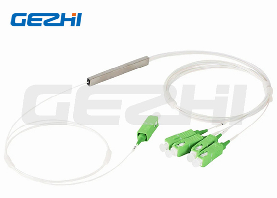 1x4 Single Mode Optische vezel PLC Splitter met Fan Out & SC/APC connectoren