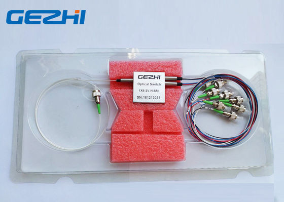 Kleine Opto Mechanische 1x8 Gesloten Vezel Optische Schakelaars