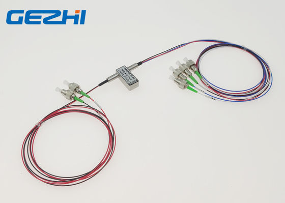 1550nm 1 Optische Schakelaars van de Meterfc/apc de Dubbele 2x4 Vezel