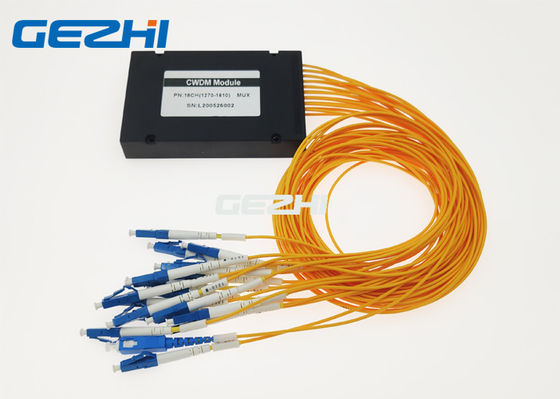 ABS de Afdeling van de Doos1610nm 1x18 CWDM het Ruwe Golflengte Simultaan overseinen
