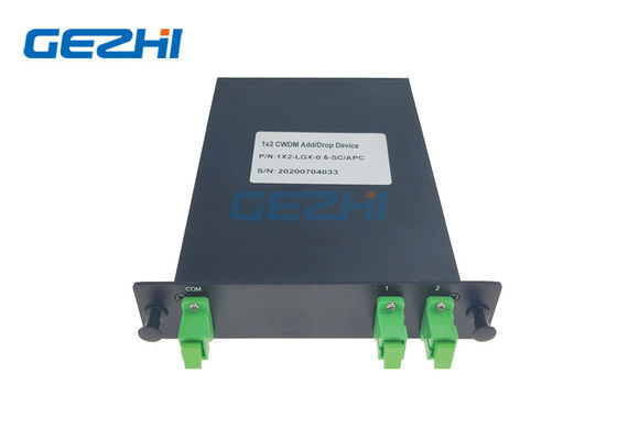 enige 1510nm 1x2 CWDM voegen Module van de Dalings de Passieve Multiplextelegraaf toe