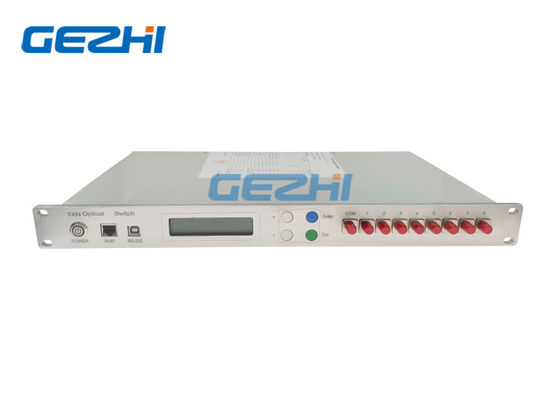 1100nm RS232 Gestuurde 1x8 Multimode Optische Schakelaar Module in 19