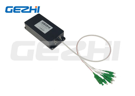 de Optische Schakelaar 500mW FSW-1x8-SM van 1260~1650nm 1x8 met RS232-Interface